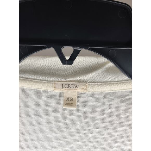 J Crew cream 3/4 sleeve shirt - XS - Picture 2 of 4